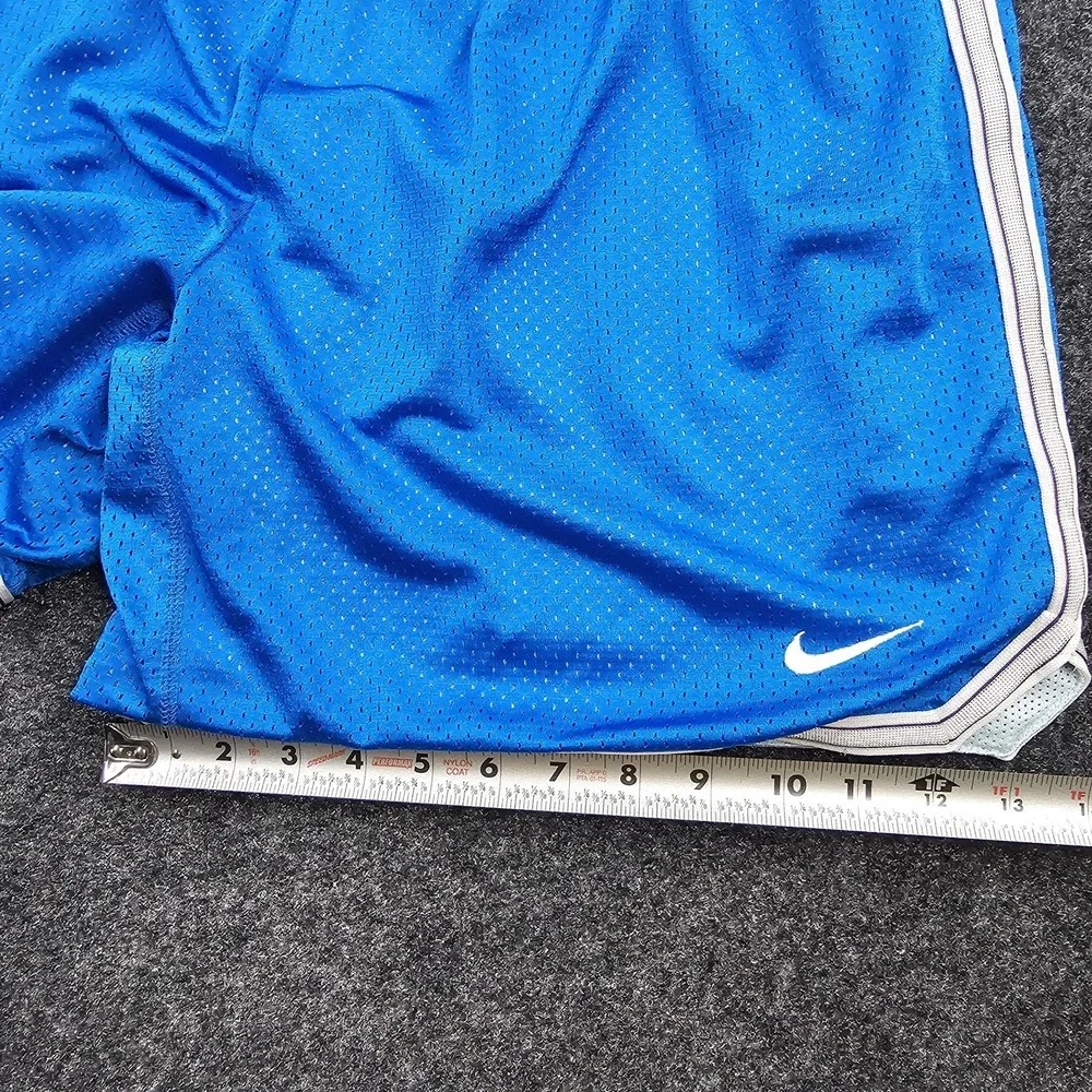 Nike Dri-FIT Running Shorts Women's Large Blue Lined Athletic Drawstring Y2K Era